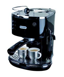 Icona Black Espresso Machine