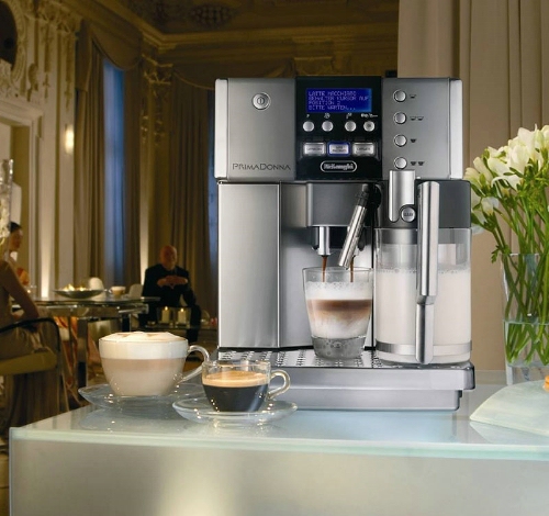 DeLonghi PrimaDonna Automatic Espresso Machine.