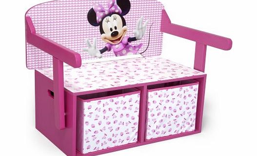 Delta Disney Minnie Mouse Convertible Toy Box/ Desk