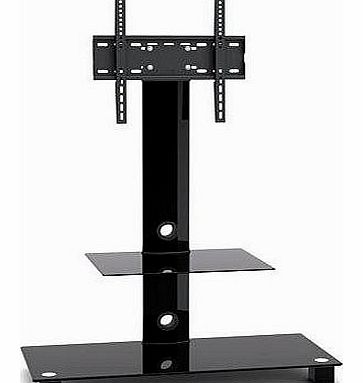 Delta DOUBLE SHELF GLASS/METAL LCD TV STAND 