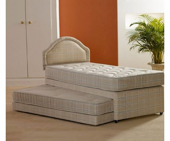 Deluxe Beds Ltd Single 3 In 1 Guest Bed With 2 X Deep Quilted Mattresses - No Drawers