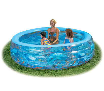 Deluxe Crystal Inflatable Paddling Pool - 7ft