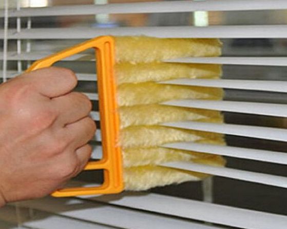Demarkt 7 Brush Venetian Blind Clean Dust Cleaner Slats Mini Duster Washable Easy