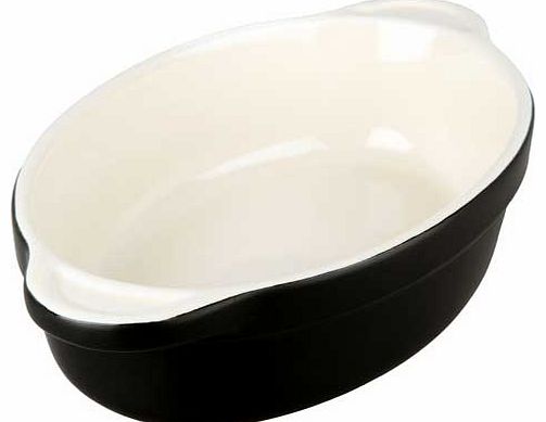 Denby Jet Black Small Oval Oven Dish