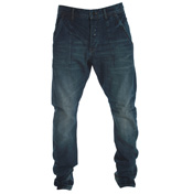 Apache OBL Dark Denim Carrot Fit Jeans -