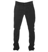 Denham Skin FDC Black Corduroy Button Fly Jeans