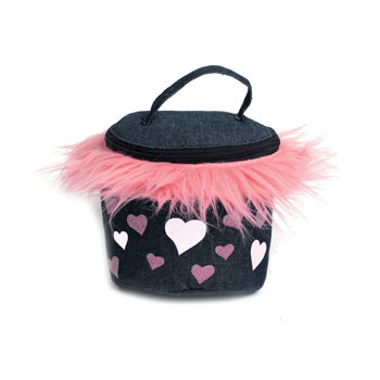 Denim Funky Fluffy Bag