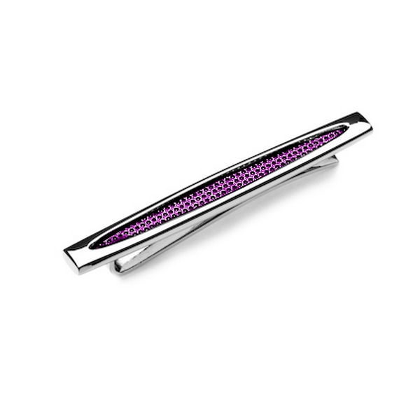 Purple Skimm Super Dot Tie Clip by