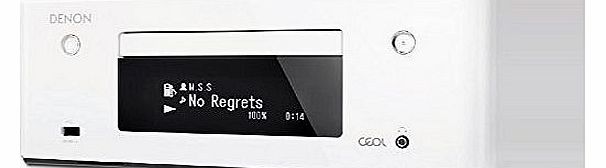 Denon CEOL Network CD Music Receiver with Wi-Fi and Ethernet Connectivity - White