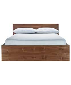 Walnut Double Bedstead - Frame Only