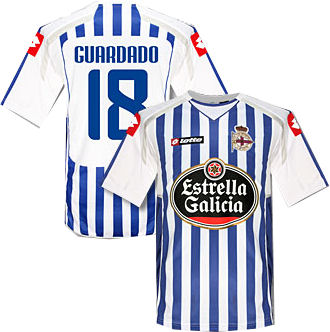 Deportivo Lotto 2010-11 Deportivo Home Shirt (Guardado 18)