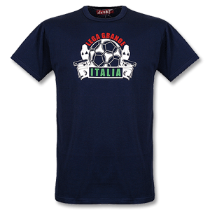 Italia T-Shirt navy