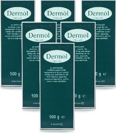 Dermol, 2102[^]0104421 Cream 500g - 6 Pack