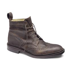 Design Loake Male Banks Leather Upper Leather Lining Leather Lining Boots in Brown