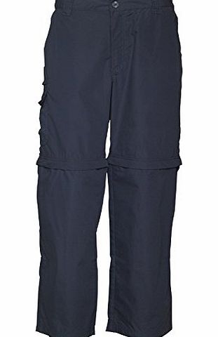 Designer ME Mens Regatta Crosfell Convertible Walking Trousers Navy Guys Gents (44xSHOR 44`` Waist 30`` Leg)