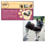Designer (Snuggle Factor) Designer Dog Coat Medium 14-16` (Brown/Fleece)