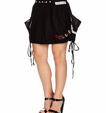 Desigual Black pure cotton pocket detail skirt