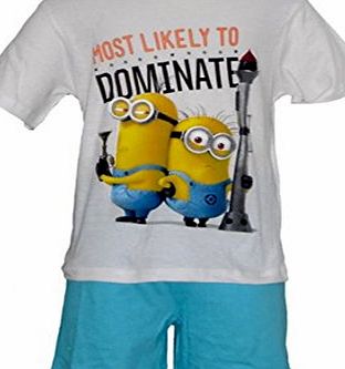 Despicable Me Boys Top amp; Shorts Pyjama Set : Minion : Despicable Me (5-6 Years (up to 116 cm), White)