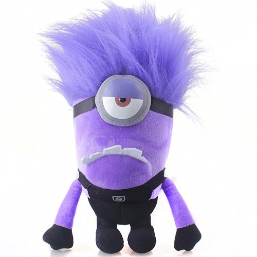 Despicable Me Fireox 10.5 Inch Despicable Me 2 Evil One EYED Purple Minion Plush Toy Bad Minion