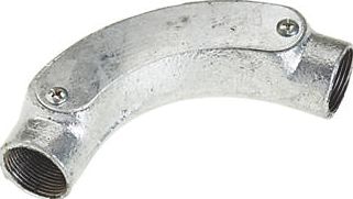 Deta, 1228[^]3360J Galvanised Metal Conduit Inspection Bend