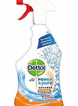 Dettol Power and Pure Kitchen Spray 750 ml (Pack of 3)