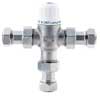 Combined 15/22mm Thermostatic Mixing Valve