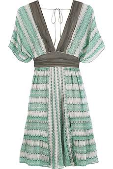 Chiffon kimono sleeve dress