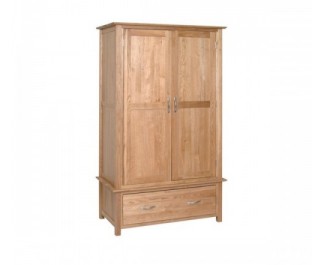 New oak 1 drawer wardrobe