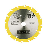 DEWALT 165x20mm 16T TCT Circular Saw Blade