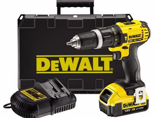 DeWalt  18V XR Lithium-Ion 2-Speed Combi Drill with 1 x 4Ah Battery