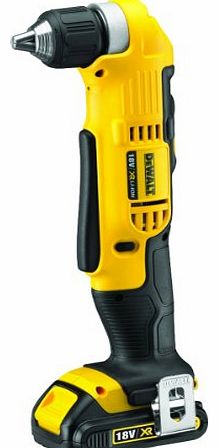  18V XR Lithium-Ion Cordless 2-Speed Angle Drill with Batteries