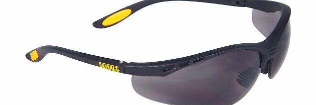 DeWalt  Reinforcer Smoke Ploycarbon Safety Glasses - Black/Smoke, One Size