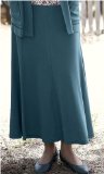 DeWalt Penny Plain - Teal 12long Jersey Crepe Skirt