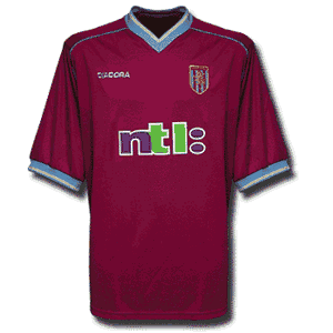 Diadora 01-02 Aston Villa Home shirt