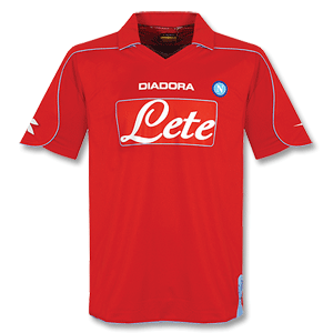 08-09 Napoli Away Shirt - Red