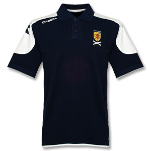 08-09 Scotland Polo Shirt - navy/White