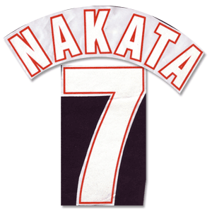 Diadora 99-00 Perugia 3rd Nakata 7 Official Name and