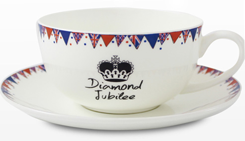DIAMOND Jubilee Teacup and Saucer