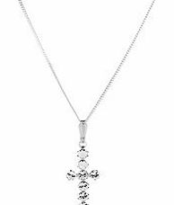 Diamond Style Swarovski Swarovski crucifix pendant neckace