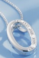 DIAMONDS BY DESIGN diamond-set elliptic pendant
