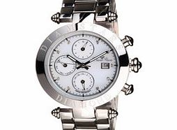 Diamstars Hollywood silver-tone chronograph watch