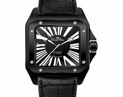 The Square black diamond bezel watch