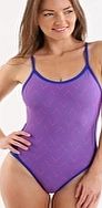 Diana Knit Swimsuit - Purple