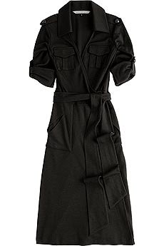 Duenne military wrap dress