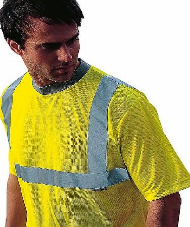Hi-Vis Safety T-Shirt Yellow Medium 42``