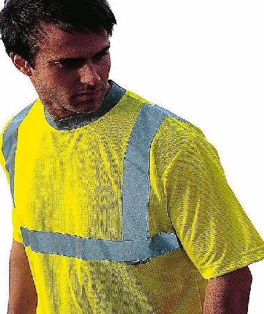 Hi-Vis Safety T-Shirt Yellow X Large