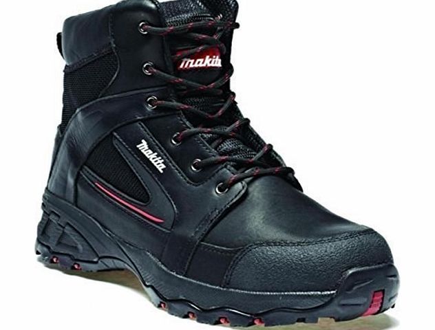 Dickies Makita Branded Crossline High Quality Safety Boot Steel Midsole amp; Toecap Water Resistant Leather amp; Mesh Upper Cambrelle Lining Oil Resistant Sole Antistatic Cemented Rubber Outsole Wit