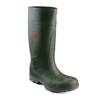 Mens Landmaster Safety Wellington Boots Steel Toe Caps Green Size 7