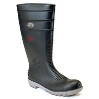 Mens Super Safety Wellington Boots Steel Toe Caps Black Size 6