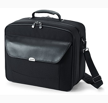 Dicota MultiTwin Laptop Bag Black 15 Inch